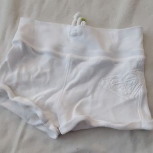 Roxy white Terry cloth shorts